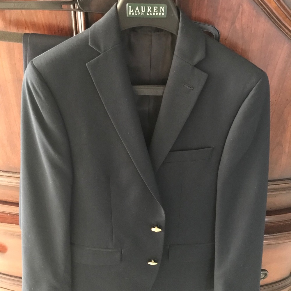 Boys Lauren Ralph Lauren navy Blue 10R suit